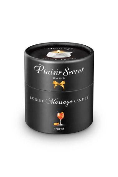 Масажна свічка Plaisirs Secrets Spritz  (80 мл) подарункове паковання, керамічний посуд | Зображення 1