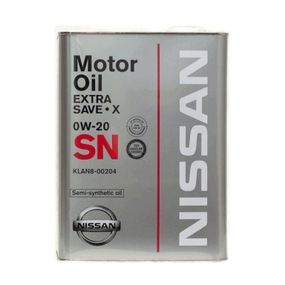 Моторна олива Nissan Extra Save X 0W-20 4л