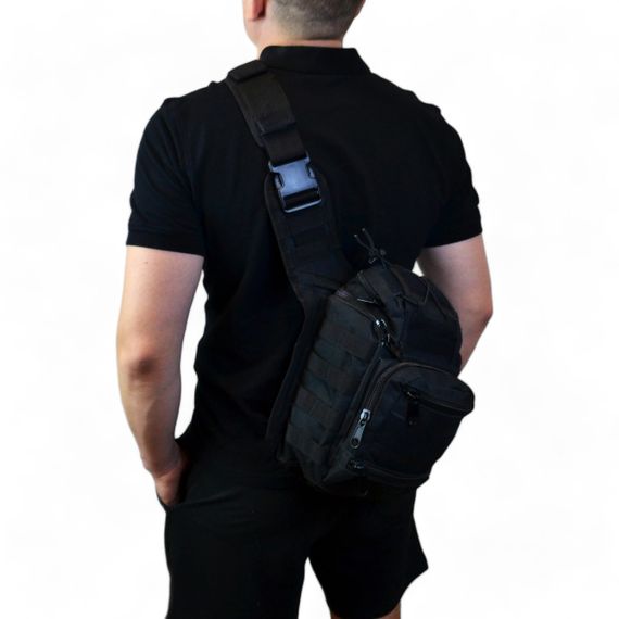 Тактична сумка на груди, Чоловіча сумка через плече нагрудна Практична чоловіча слінг PH-99 | Зображення 3