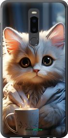 Чохол на Meizu Note 8 Білий кіт "5646u-1610-2448"
