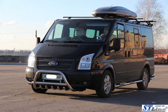 Кенгурятник WT003 (2006-2014, нерж.) для Ford Transit | Зображення 1