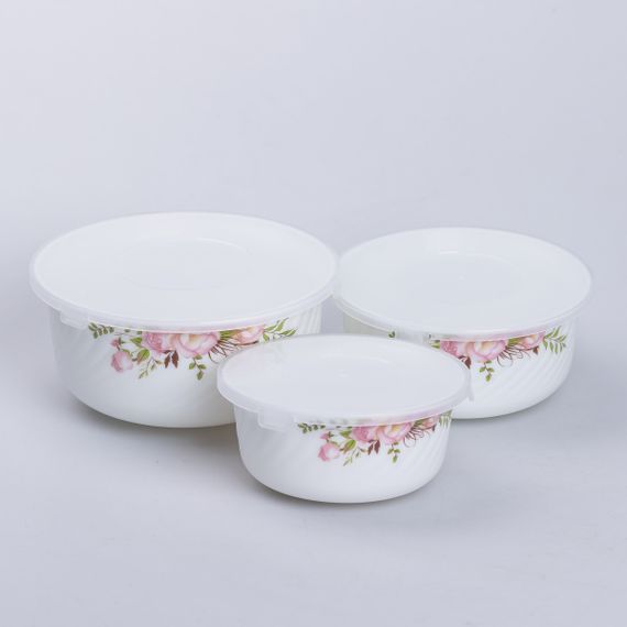 Набір харчових контейнерів керамічних Rose 0,55/0,95/1,35 л | Зображення 2