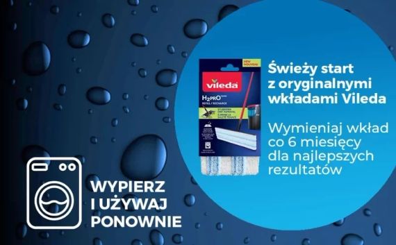 Набір для прибирання Vileda H2prO плоска швабра двокамерна технологія відра НОВИНКА 2025 | Зображення 8