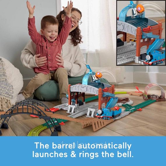 Железная дорога Паровозик Томас и друзья Приключения с цистернами Fisher-Price Thomas & Friends Load & Launch Barrel Delivery Set | Зображення 7