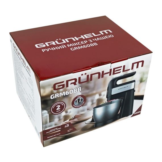 Миксер ручной с чашей Grunhelm GRM608В | Зображення 7