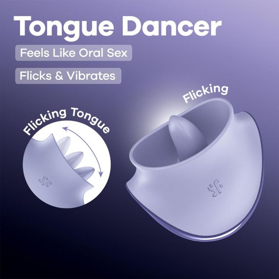 Вібростимулятор для клітора Satisfyer Tongue Dancer з язичком Sex Aura | Зображення 5