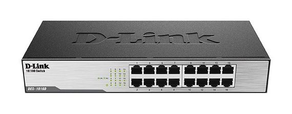 Коммутатор D-Link DES-1016D 16xFE, Неуправляемый (DES-1016D)