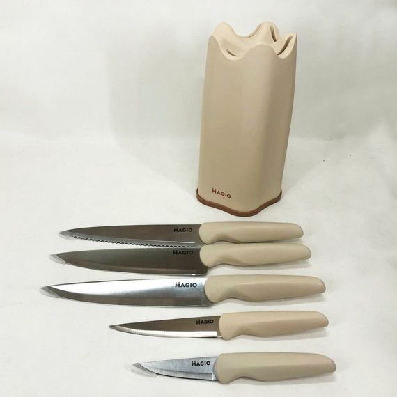 Набір ножів універсальний кухонний Magio MG-1090, кухарські ножі набір, кухонні ножі | Зображення 7