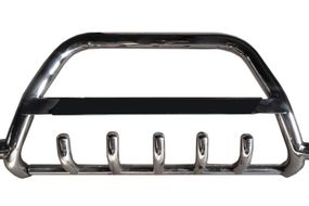 Кенгурятник WT004-LED (нерж) для Volkswagen T4 Caravelle/Multivan