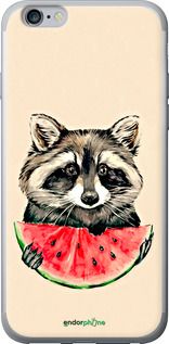 Чохол на iPhone 6s Plus Єнотик з кавуном "4605t-91-2448"