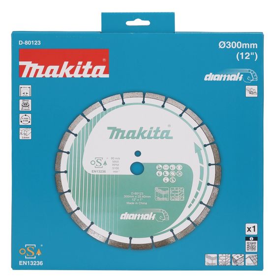 Диск алмазный по бетону 300 х 25.4 мм Makita Diamak D-80123 | Зображення 2