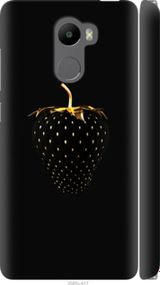 Чохол на Xiaomi Redmi 4 Чорна полуниця "3585m-417-24368"