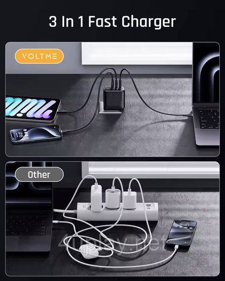 Зарядное устройство VOLTME Revo 100W GaN III для быстрой зарядки | Зображення 6