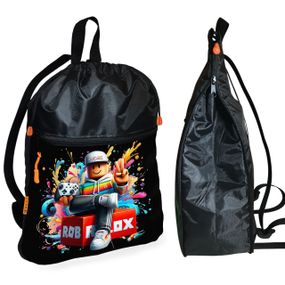 Рюкзак-мішок для взуття, спортивної форми Роблокс «Roblox» дитяча сумка для змінки з розширювачем (1682)