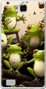 Чехол на Huawei Honor 3C Жабки "5656u-307-17620"