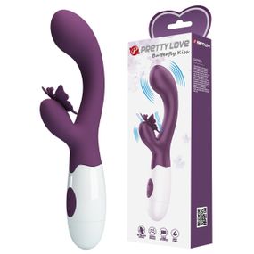 Вібратор-кролик для точки G PRETTY LOVE Butterfly Kiss мультишвидкісний, 19.9 х 3.1 см sexstyle