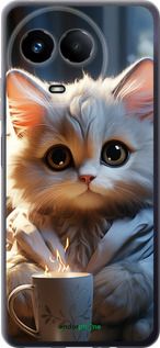 Чохол на Realme Realme 11 5G Білий кіт "5646u-3175-2448"