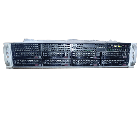 Сервер Supermicro 2U 8LFF / 2x Intel Xeon E5-2640 v2 (8 (16) ядер по 2.0 - 2.5 GHz) / 128 GB DDR3 / 2x 900 GB SAS / Matrox G200eW Graphics / 2x 800W б/у | Зображення 1