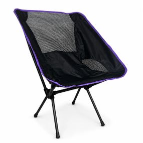 Раскладной компактный стул KingCamp 56×60.5×65.5 см фиолетовый