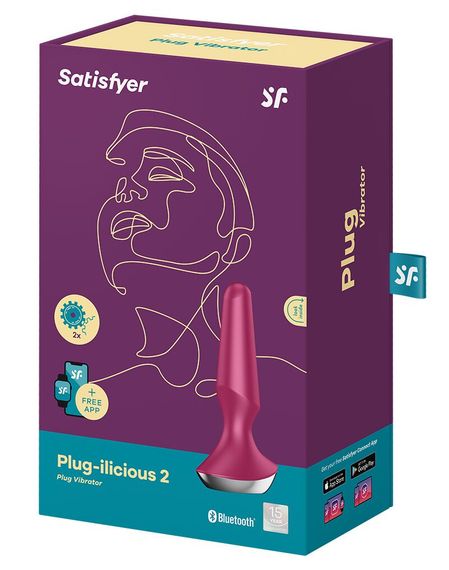Анальна смарт-вібропробка Satisfyer Plug-ilicious 2 Berry | Зображення 4