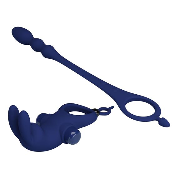 Эрекционное вибро кольцо с анальным стимулятором Pretty Love - Powerful ring, BI-210213-3 sexstyle | Зображення 15