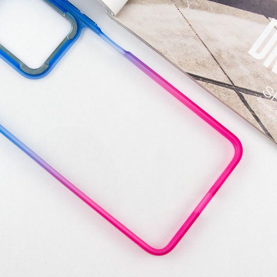 Чохол TPU+PC Fresh sip series для Xiaomi Redmi Note 13 Pro 4G / Poco M6 Pro 4G Рожевий / Синій | Зображення 2