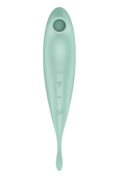 Вакуумний вібратор Satisfyer Twirling Pro+, Мятний | Зображення 2