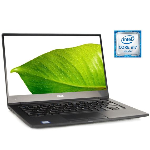 Ультрабук Б-класс Dell Latitude 7370 / 13.3" (1920x1080) IPS / Intel Core m7-6Y75 (2 (4) ядра по 1.2 - 3.1 GHz) / 8 GB DDR3 / 256 GB SSD / Intel HD Graphics 515 / WebCam / Win 10 Pro б/у