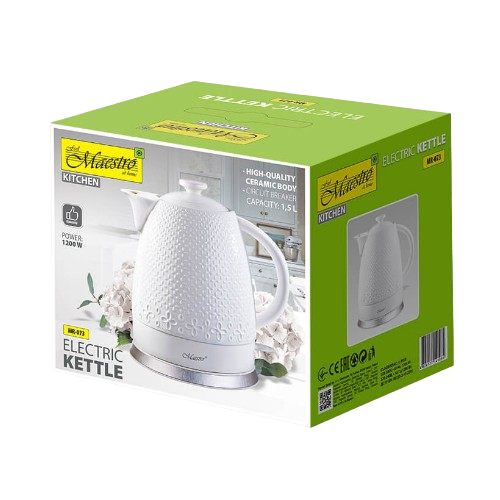 Електрочайник 1,5л 1500W кераміка MR-073 Maestro | Зображення 2