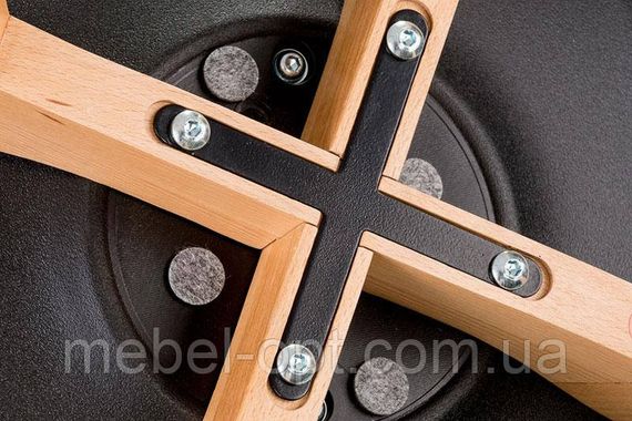 Стул Sedia black DSM Eames Style, черное пластикое сиденье с мягкой подушкой и деревянные буковые ножки | Зображення 8