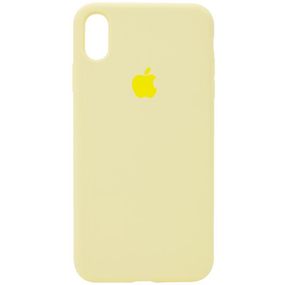 Чохол Silicone Case Full Protective (AA) для Apple iPhone X / XS (5.8") Жовтий / Mellow Yellow