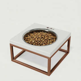 Миска на подставке для кошек и средних собак Hollky Base Solo M (1 × 0,8 л) Solo M-212110-GLWH
