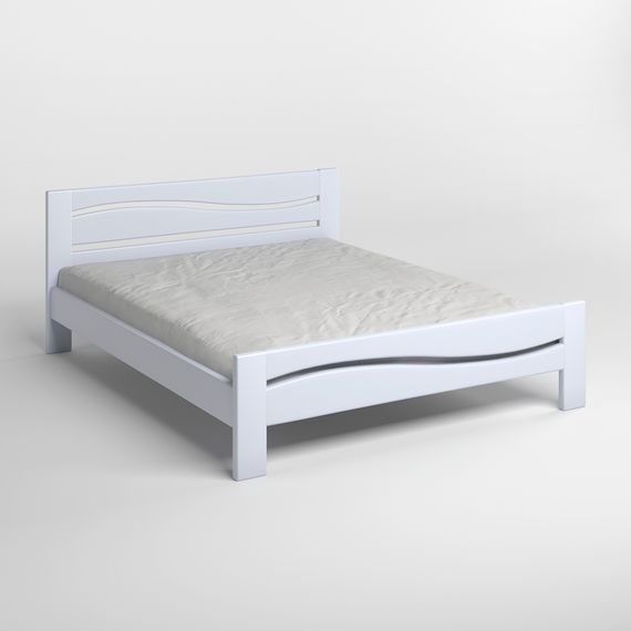 Полуторне дерев'яне ліжко Mebigrand Неаполь Сіро-блакитний (S2010R80B) 120х200 см (MBG-3771) | Зображення 1