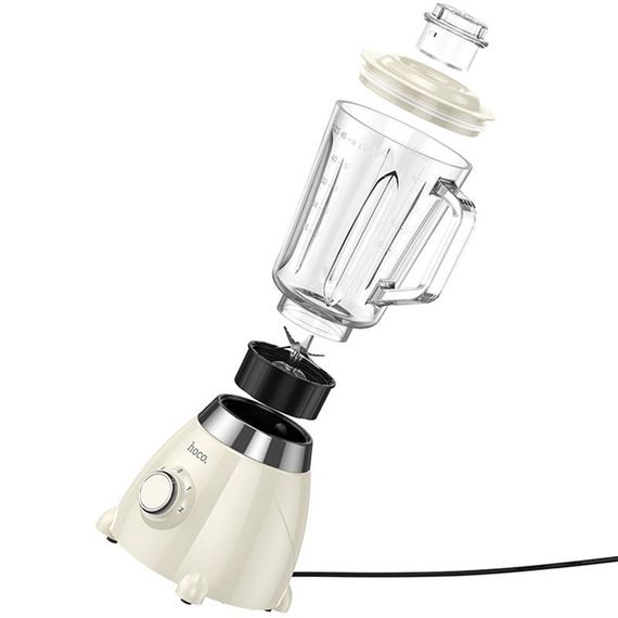 Блендер Hoco HE33 Electric Retro Juicer 500W (1.5L) Black Milky White | Зображення 1