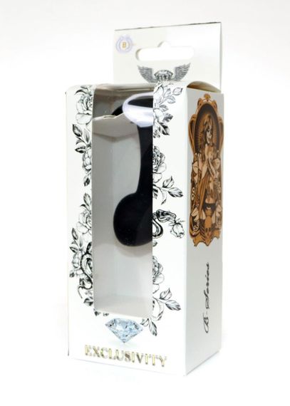 Анальна пробка - Silicone Black Curved Plug S sexstyle | Зображення 5