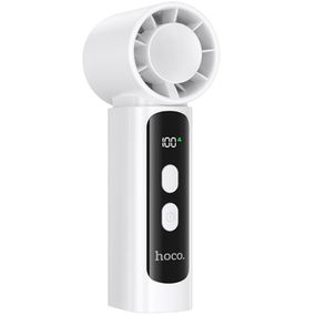 Портативний вентилятор Hoco HX601 handheld folding fan 3000 mAh White
