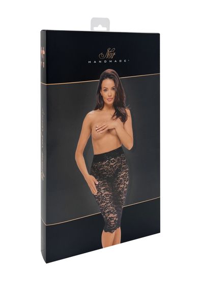 Спідниця Noir Handmade F302 Ambivalence, XL, black, мереживо, довжина за коліна, шнурівка ззаду | Зображення 7