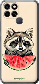 Чохол на Infinix Smart 6 Єнотик з кавуном "4605u-2758-2448"