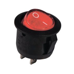 Перемикач KCD1-5-101 R/B 1 клавіша червона кругла Ny95500706