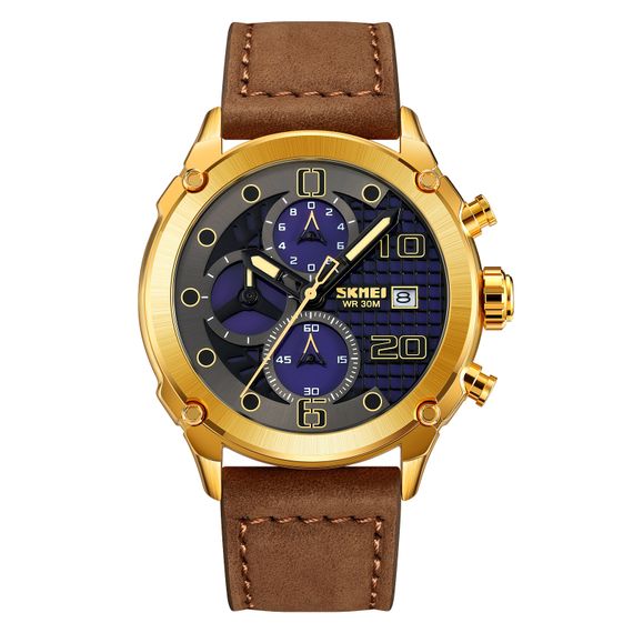 Чоловічий годинник Skmei 2051GDBN Gold-Brown