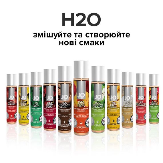 Змазка на водній основі JO H2O — Peachy Lips (120 мл) без цукру, рослинний гліцерин | Зображення 4