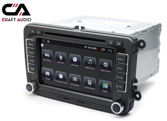 Штатна автомагнітола Volkswagen 7'' універсальна Android 12, 4/32GB, IPS, CarPlay (41971-vw_4143) | Зображення 2