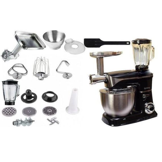 Багатофункціональний кухонний комбайн Rainberg RB-8080 Тістоміс, М'ясорубка, Блендер, HF-994 Потужний блендер | Зображення 6