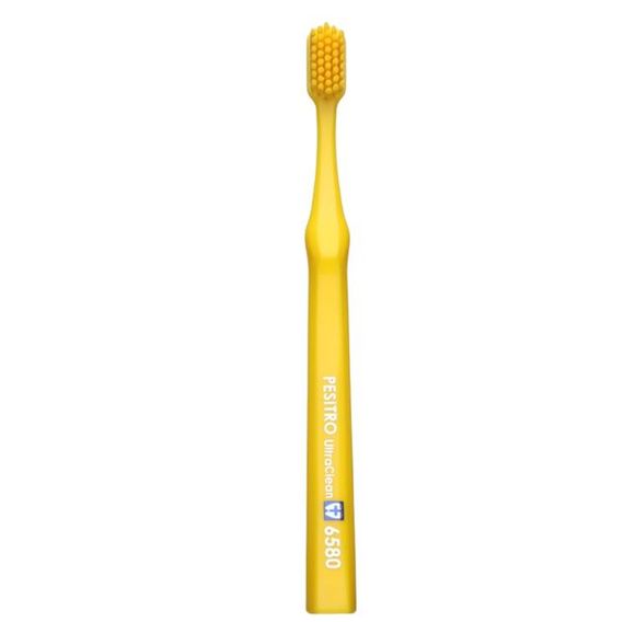 Зубна щітка Pesitro 6580 Ultra Soft жовта (м’яка із серії Premium)