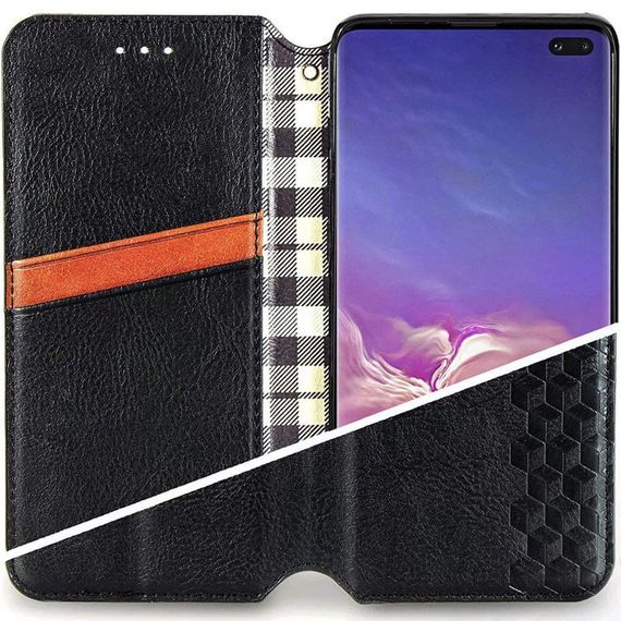 Шкіряний чохол-книжка GETMAN Cubic (PU) для Samsung Galaxy A23 4G Чорний | Зображення 3