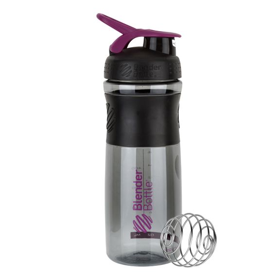 Шейкер спортивний (пляшка) BlenderBottle SportMixer 28oz/820ml Black/Plum (Original) | Зображення 7