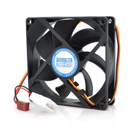 Кулер корпусний Pccooler F92, 90x90x25mm, 12V/0.08A, RPM 1300±10%, 3-pin + MOLEX, Black, Box