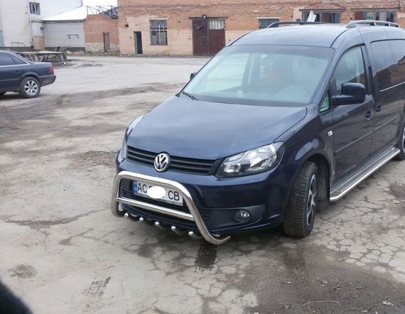 Кенгурятник WT003 (нерж) 60 мм для Volkswagen Caddy 2010-2015 гг | Зображення 4