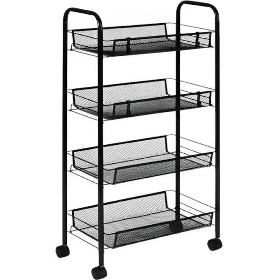 Етажерка органайзер 4-х ярусна на коліщатках | Зображення 1
