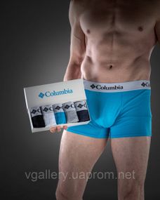 Набор трусов Columbia, подарочный комплект трусов Коламбия в коробке на 2-5 штук, нижнее белье Columbia 2-5 шт